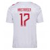 Maillot de foot Danemark Victor Kristiansen #17 Extérieur vêtements Europe 2024 Manches Courtes